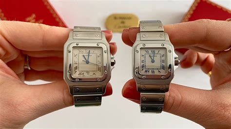 cartier santos 100 ladies watch|cartier santos size chart.